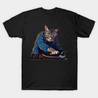 Cat DJ Rhythm T-Shirt